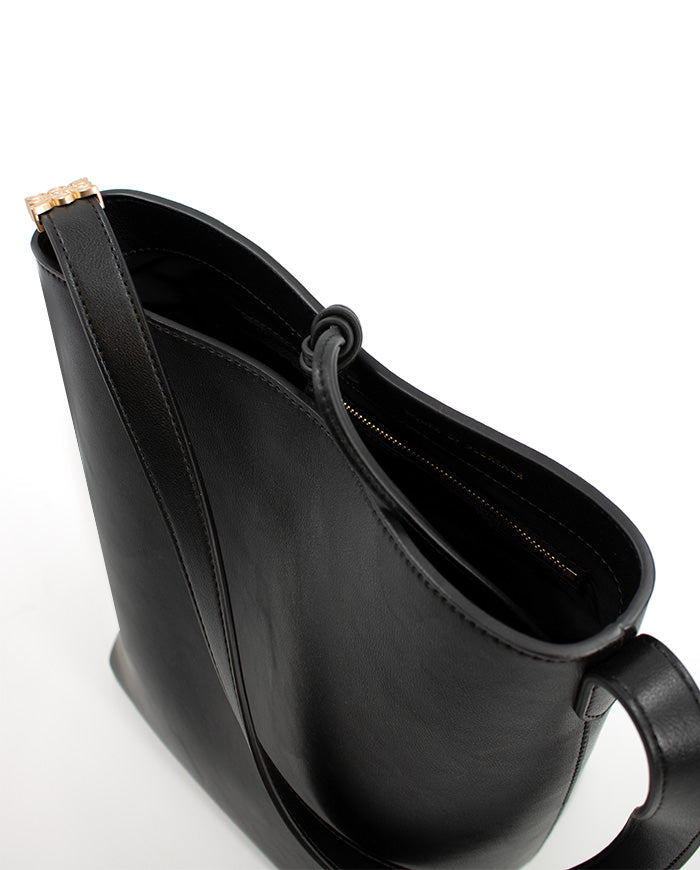 ALBA Hobo in pelle nera