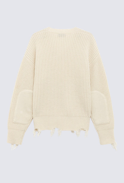 Maglia Donna in Misto Lana Panna