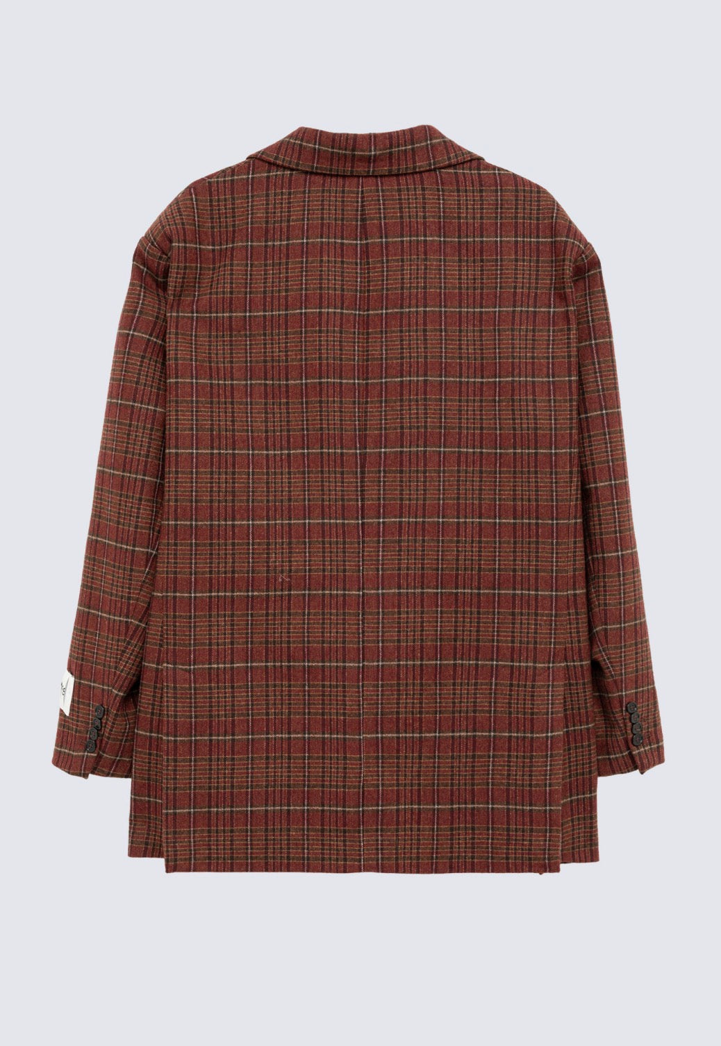Blazer over in misto lana check