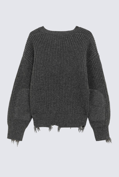 Maglia Donna in Misto Lana Grigia