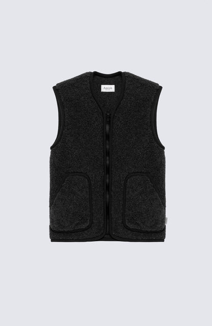 Gilet Yellowstone in lana sherpa