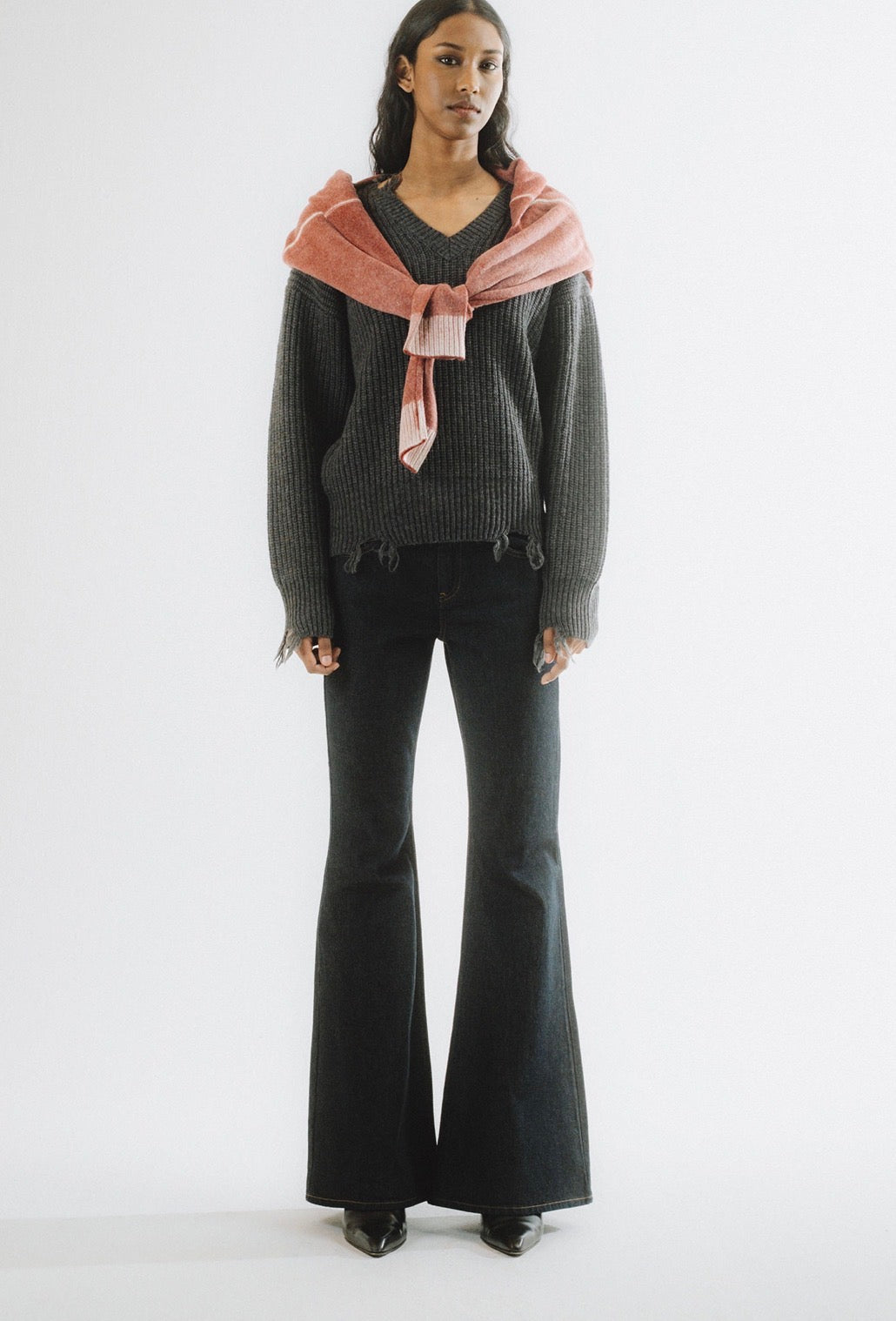 Maglia Donna in Misto Lana Grigia