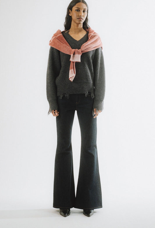 Maglia Donna in Misto Lana Grigia