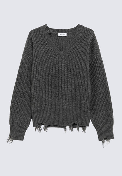 Maglia Donna in Misto Lana Grigia