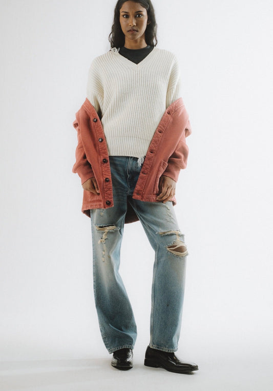 Maglia Donna in Misto Lana Panna