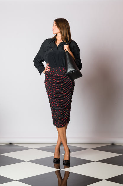 ALBA Hobo in pelle nera
