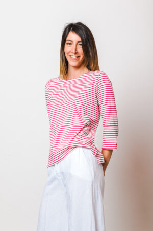 T-Shirt-Yerse-Fuchsia-Rajah-Shop-laterale