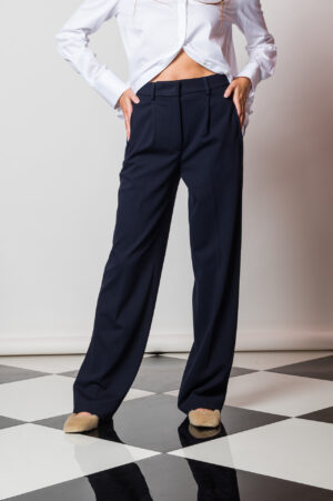 Pantalone-Siam-Semicouture-Blu-Rajah-Shop-Firenze-Frontale